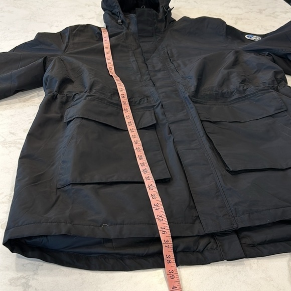 Lands' End Plus Squall Waterproof Insulated Parka Black Jacket Coat XXL Tall - Picture 16 of 17